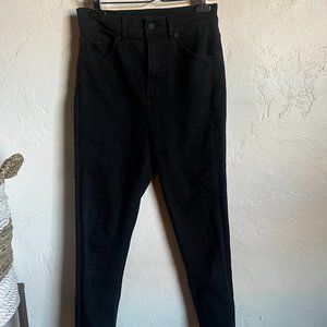 Women's Express Super Highrise Black Skinny Jeans (Size 2)